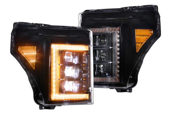 Morimoto Ford Super Duty (11-16) XB LED Headlights - Amber DRL