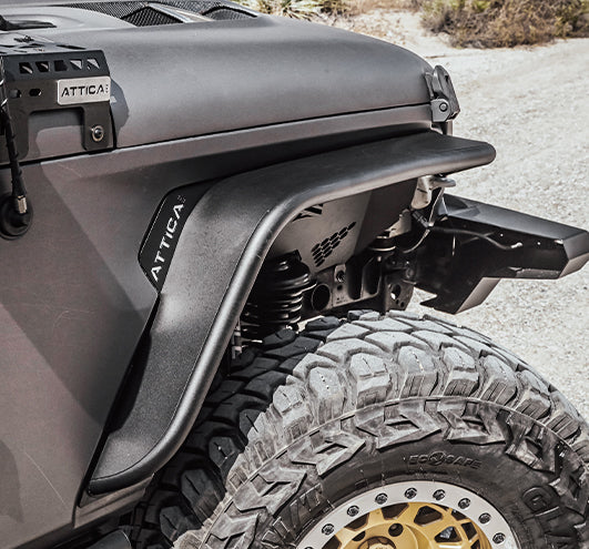 Attica 4x4 2018-2024 Jeep Wrangler JL Terra Series Front Fender Flares