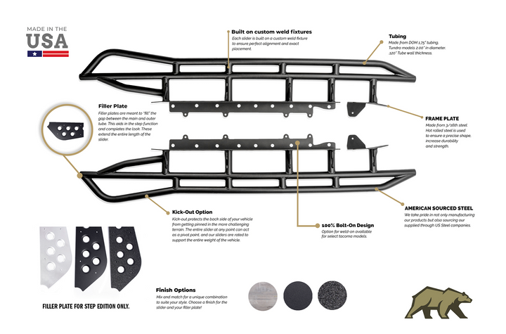 Best features for 5th Gen Toyota 4Runner rock sliders